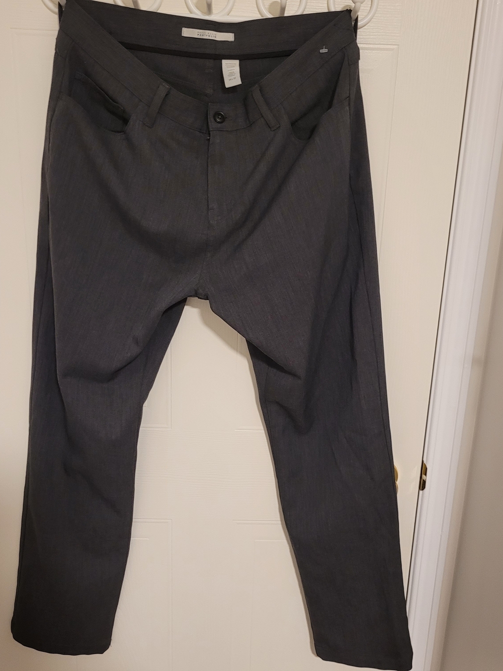 Perry Ellis Dark Gray Men's Dress Pants